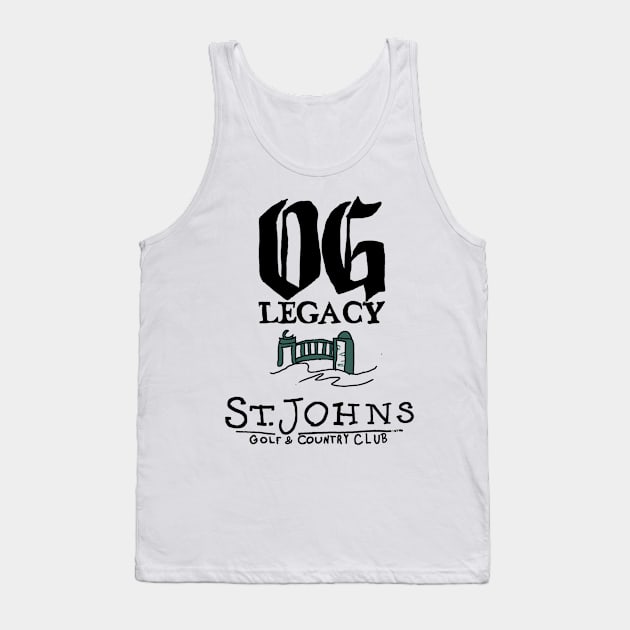 OG Legacy St Johns Golf & Country Club Tank Top by Art By Sophia